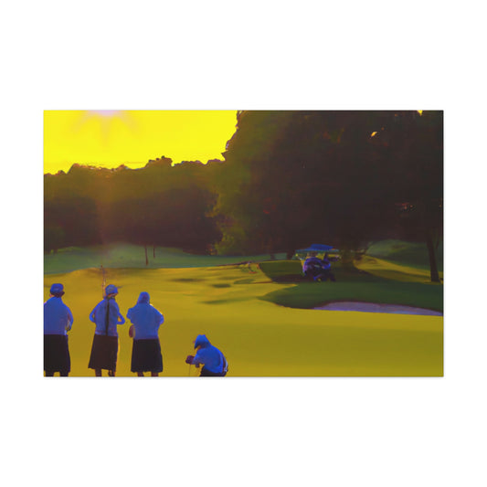 End of Day Tee Time - Canvas